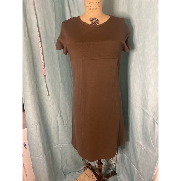 VTG MOD CAPRIEL Made in Belgium 100% WOOL DRESS With Matching Long Jacket - Picture 9 of 16